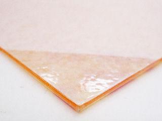塩ビ板　オレンジ　３００×４５０×１．０