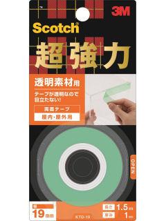 ３Ｍ　スコッチ　超強力両面テープ　透明素材用　１９ｍｍ　ＫＴＤ１９