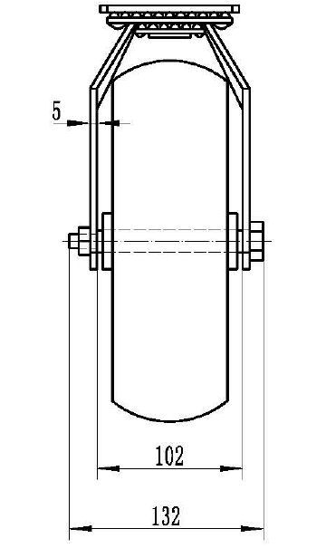 ノーパンクタイヤ自在２６０ｍｍ　ＳＣ１００５ＰＵ