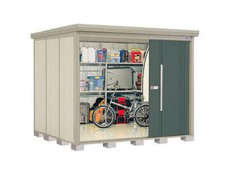 タクボ物置　Ｍｒ．ストックマン　ダンディ　間口２５３×奥行２２９ｃｍ　背面棚タイプ　一般型・結露減少屋根　カーボンブラウン　ＮＤ－Ｚ２５２２Ｂ