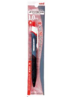 三菱 ジェットストリーム 赤インクボールペン 1.0 赤