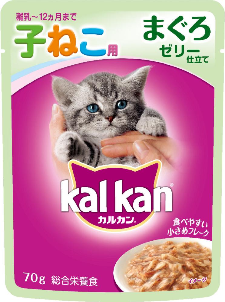 カルカンウィスカス　味わいセレクト１２ヶ月までの子ねこ用　まぐろ　７０ｇ