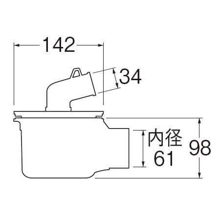 Ｈ５５５５－５０　洗濯排水トラップ