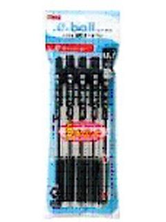 ぺんてる ドットイーボールペン0.7 5本パック