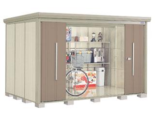 タクボ物置　Ｍｒ．ストックマン　ダンディ　間口３２３×奥行２２９ｃｍ　背面棚タイプ　多雪型・結露減少屋根　トロピカルオレンジ　ＮＤ－ＳＺ３２２２Ｔ