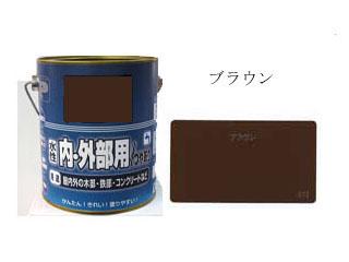 水性Ｐペイント　つやあり　０．８Ｌ　ブラウン