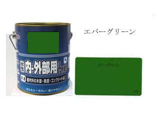 水性Ｐペイント　つやあり　０．８Ｌ　エバーグリーン
