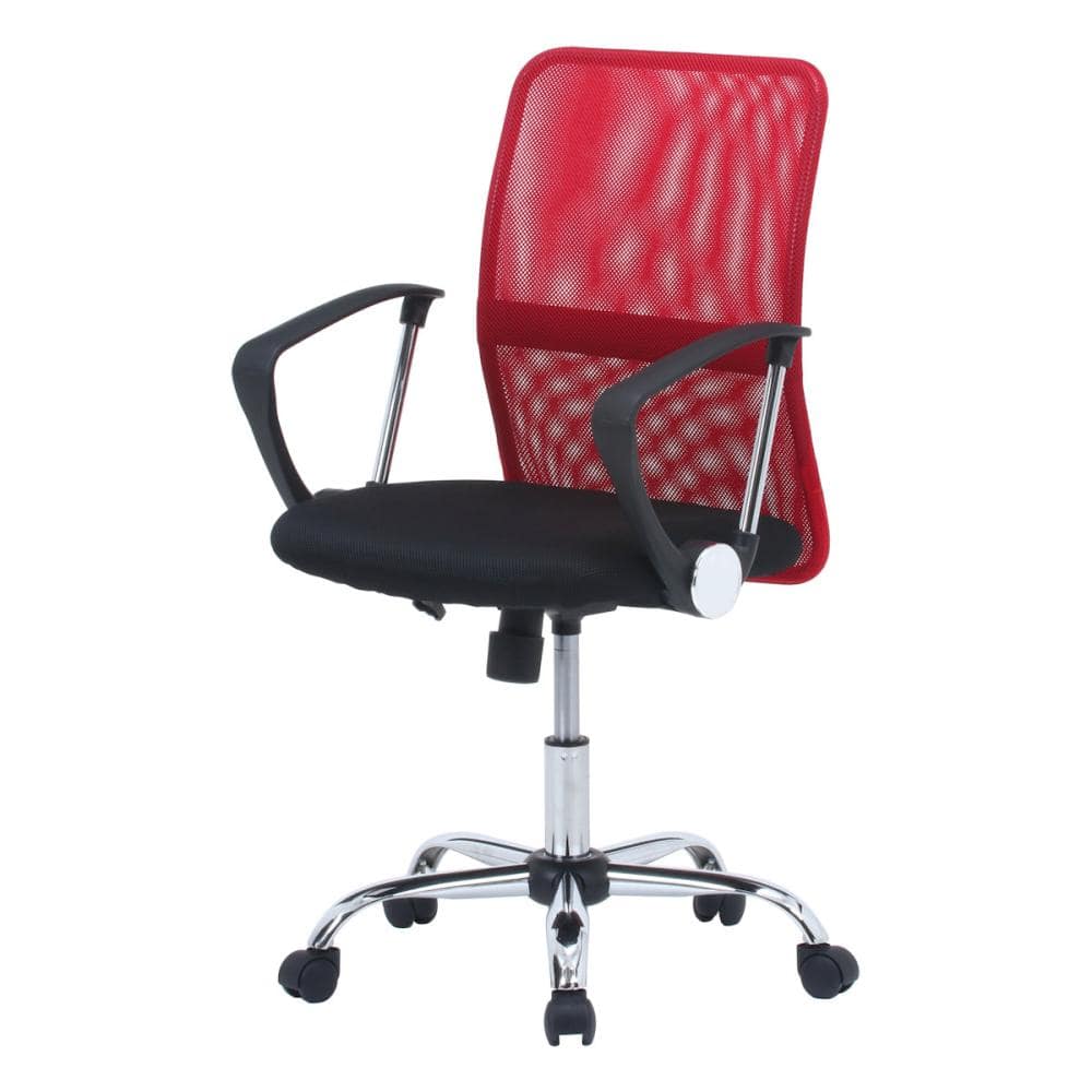 メッシュバックチェアー HF-78RD レッド