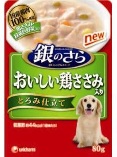 銀のさら　パウチ　国産鶏ささみとろみ　８０ｇ