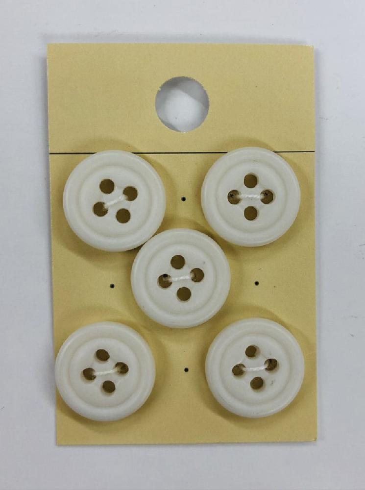 ボタン１５ｍｍ　白　１０７９