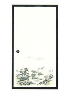 E×アイロン貼りふすま紙(1枚入り) 95×180cm No.001 山水