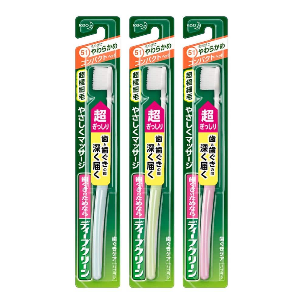花王 ディープクリーン 歯ブラシ コンパクト やわらかめ