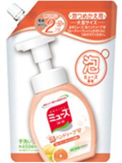 泡ミューズ　フルーティフレッシュ　詰替　大型サイズ　４５０ｍＬ