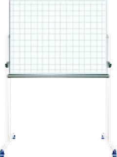 ホーローホワイトボード　両面脚付　暗線入　ホ－ＷＫ－Ｕ３４Ｘ