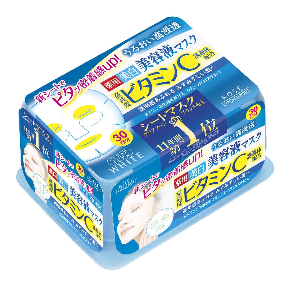 コーセー　クリアターン　エッセンスマスク　ビタミンＣ　３０回分