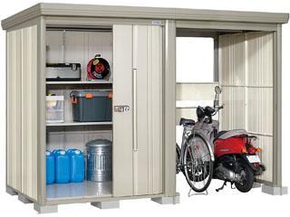 タクボ物置　Ｍｒ．ストックマン　プラスアルファ　間口３０２×奥行１５９ｃｍ　駐輪部間口１５０ｃｍ　一般型・標準屋根　ムーンホワイト　ＴＰ－３０１５Ｗ