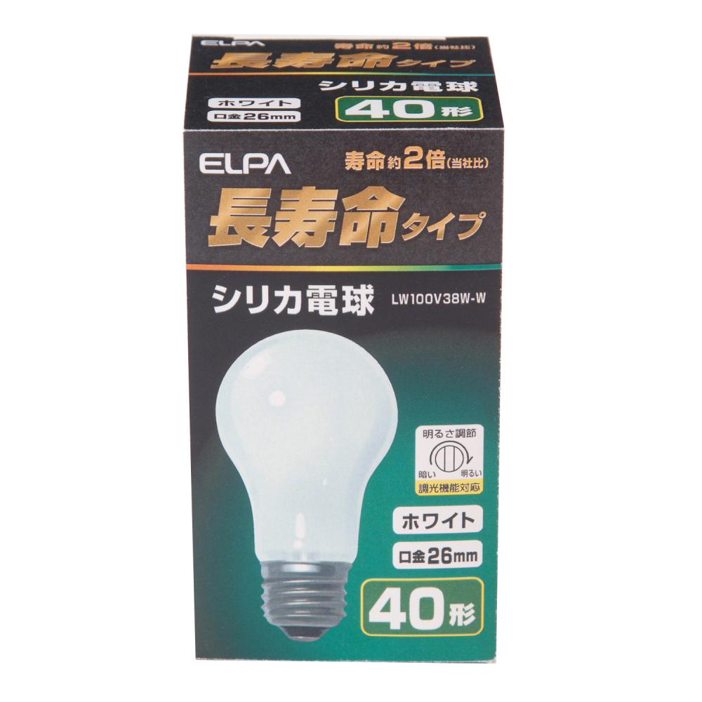 ＥＬＰＡ　長寿命シリカ　ＬＷ１００Ｖ３８Ｗ－Ｗ　ホワイト