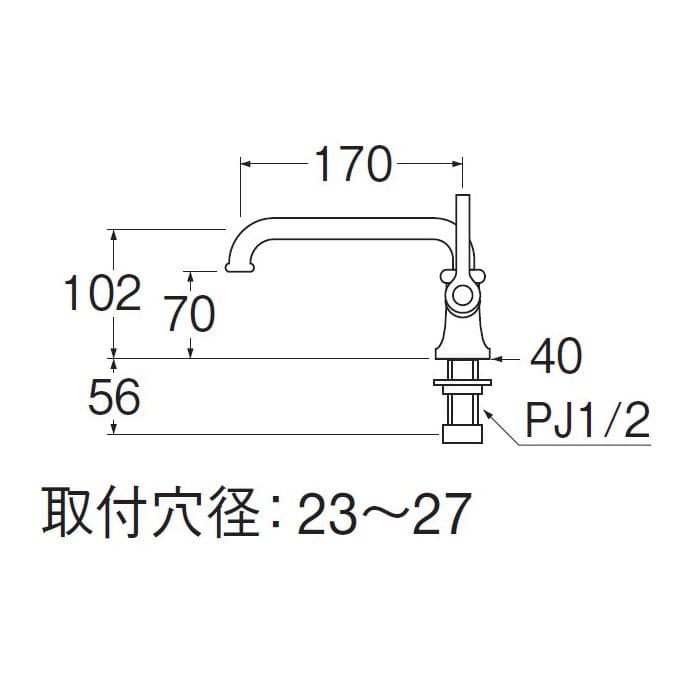 ＳＡＮＥＩ（サンエイ）レバー式立形自在水栓 ９０度開閉 Ａ５３１０－１３ の通販 ホームセンター コメリドットコム