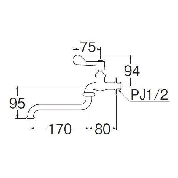 ＳＡＮＥＩ（サンエイ）レバー式自在水栓 ９０度開閉 Ａ１３１０－１３ の通販 ホームセンター コメリドットコム