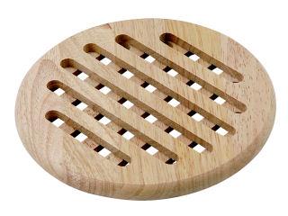 木製鍋敷き　丸型　径１９．５ｃｍ　０９０３１