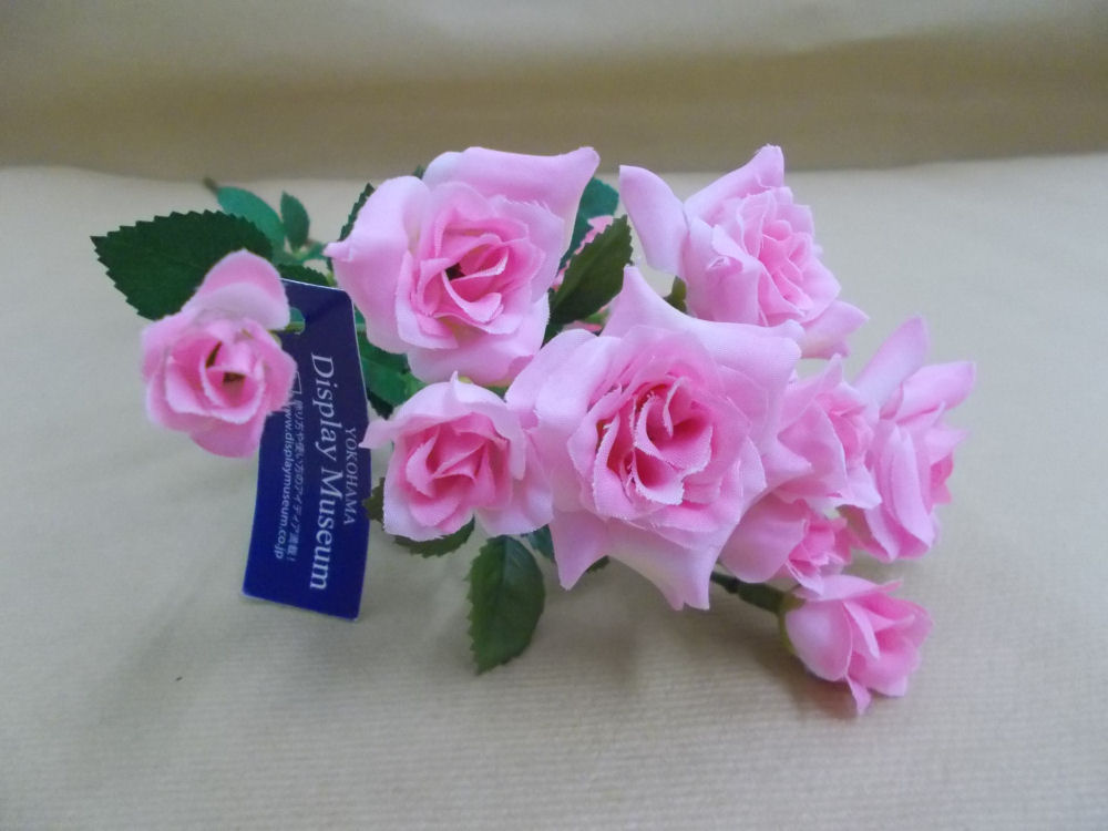 造花　エメラルドローズスプレー　ピンク　ＦＡ－６５９８