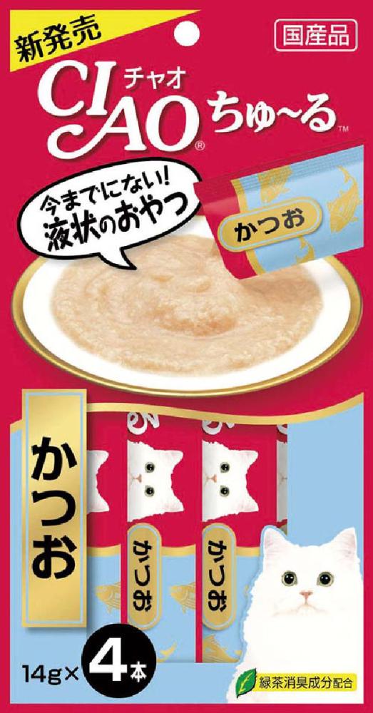 いなばペットフード CIAO缶ちゅ～る とりささみ ほたて貝柱 14g×4本入数48