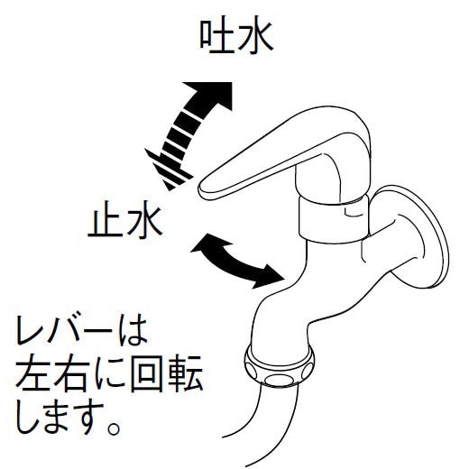 ＳＡＮＥＩ　シングル自在水栓　ＪＡ１０７１－１３