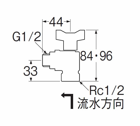 SANEI（サンエイ）逆止付アングルボールバルブ