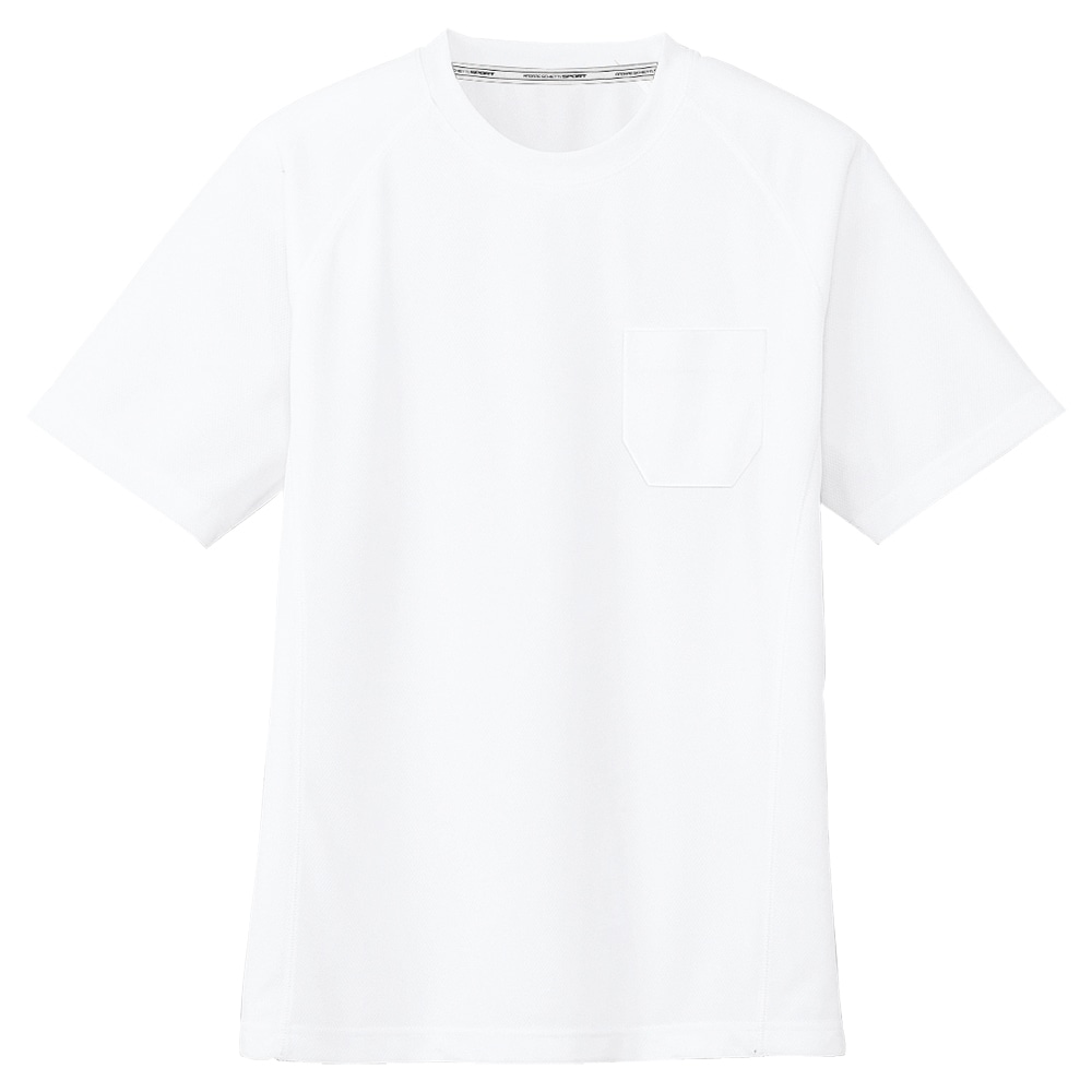 コーコス信岡 半袖Tシャツ 吸汗速乾 男女兼用 ホワイト L AS-657