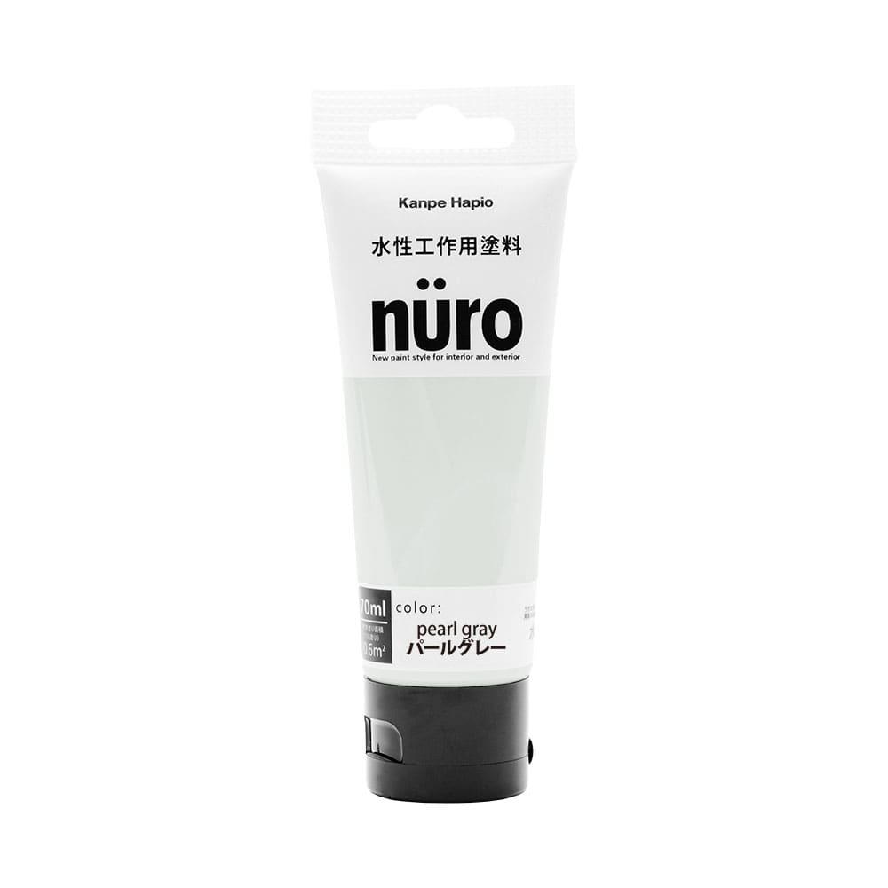 水性工作用塗料　ｎｕｒｏ（ヌーロ）　パールグレー　７０ｍＬ