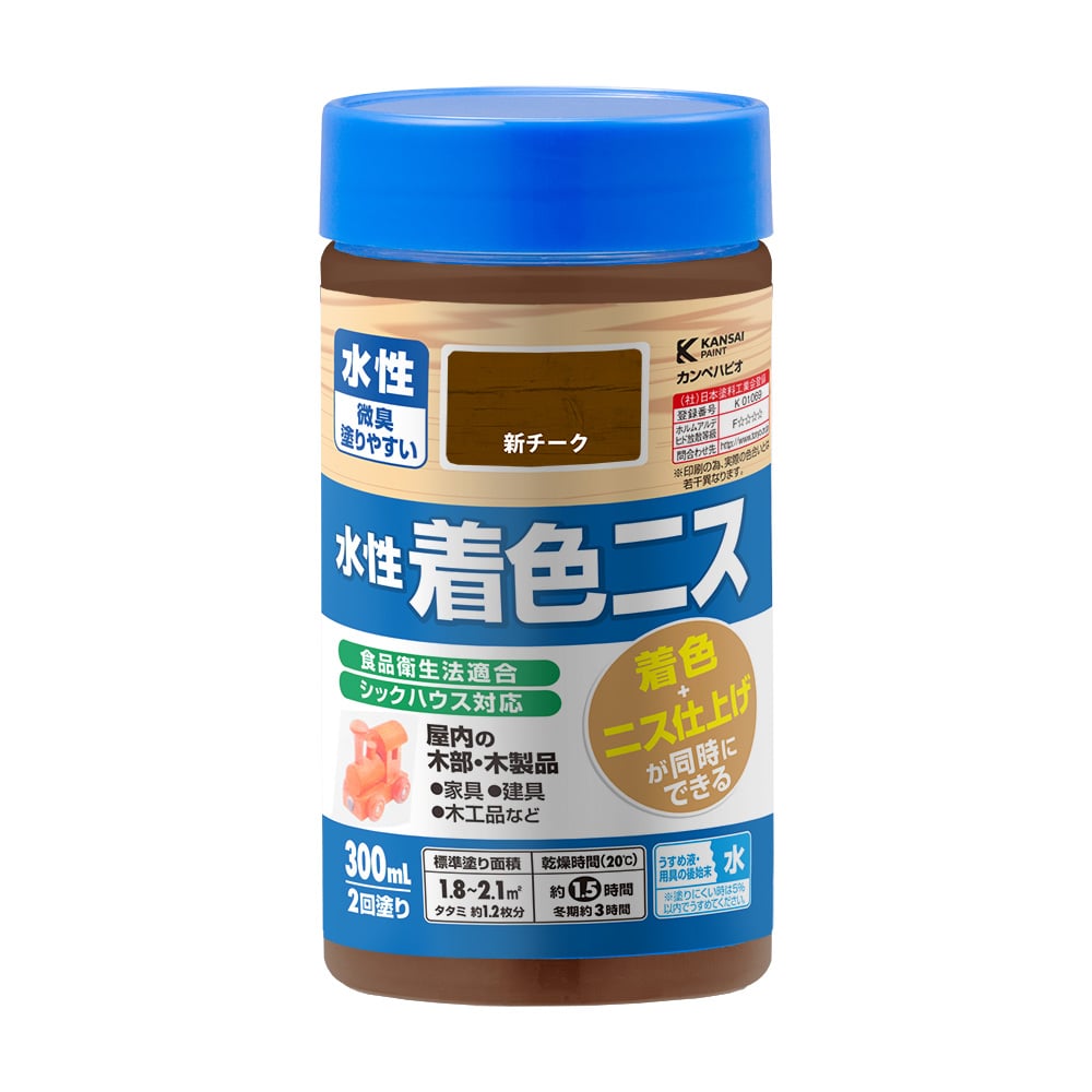 水性着色ニス　３００ｍＬ　新チーク