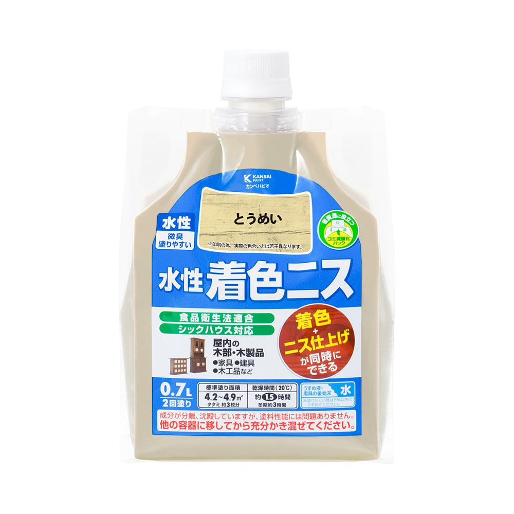 水性着色ニス　０．７Ｌ　とうめい
