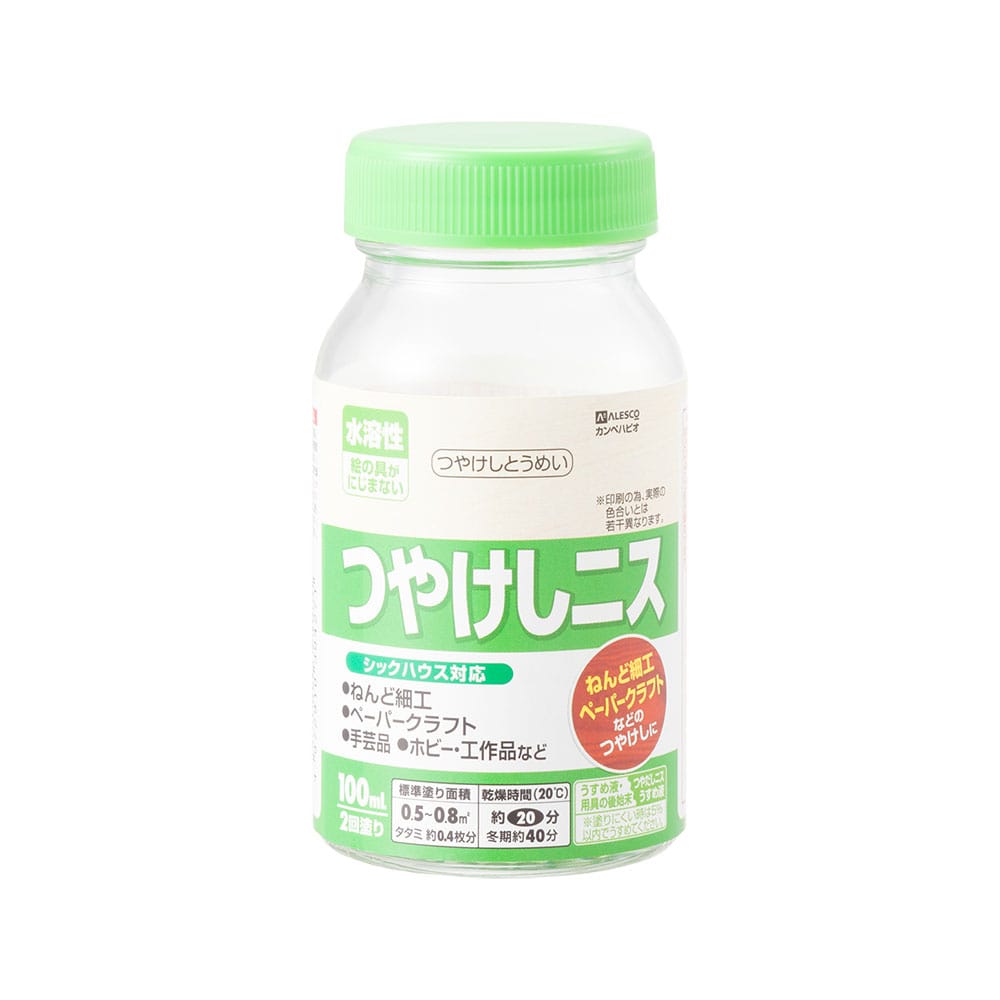 水溶性つやけしニスＡ　つやけしとうめい　１００ｍＬ