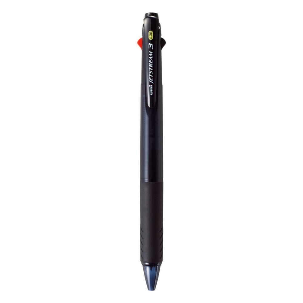 三菱　ジェットストリーム３色　０．３８ｍｍ　透明ブラック