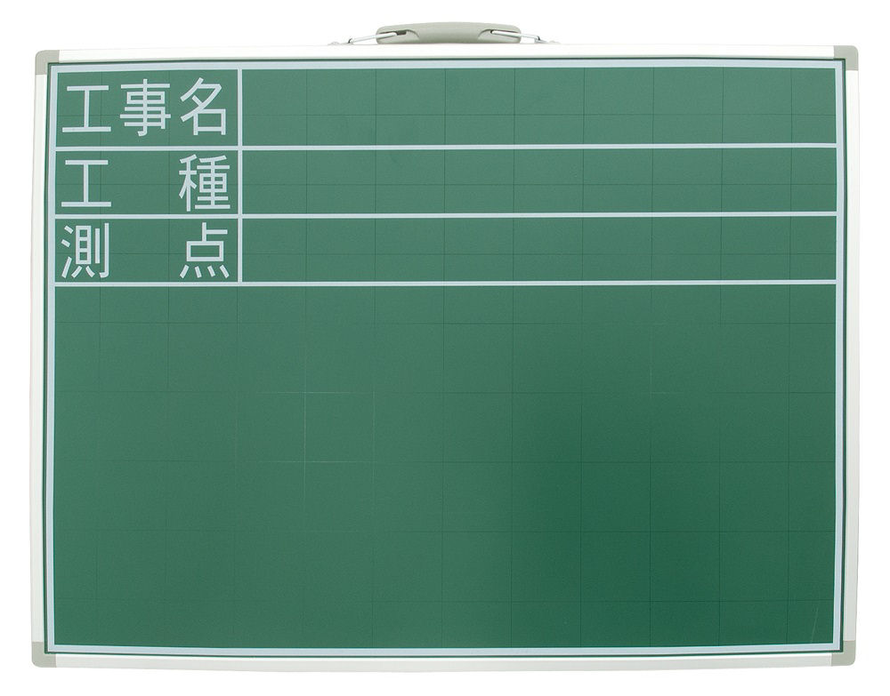 シンワ　黒板スチール製　ＳＤ　４５×６０ｃｍ　工事名・工種・測点　横