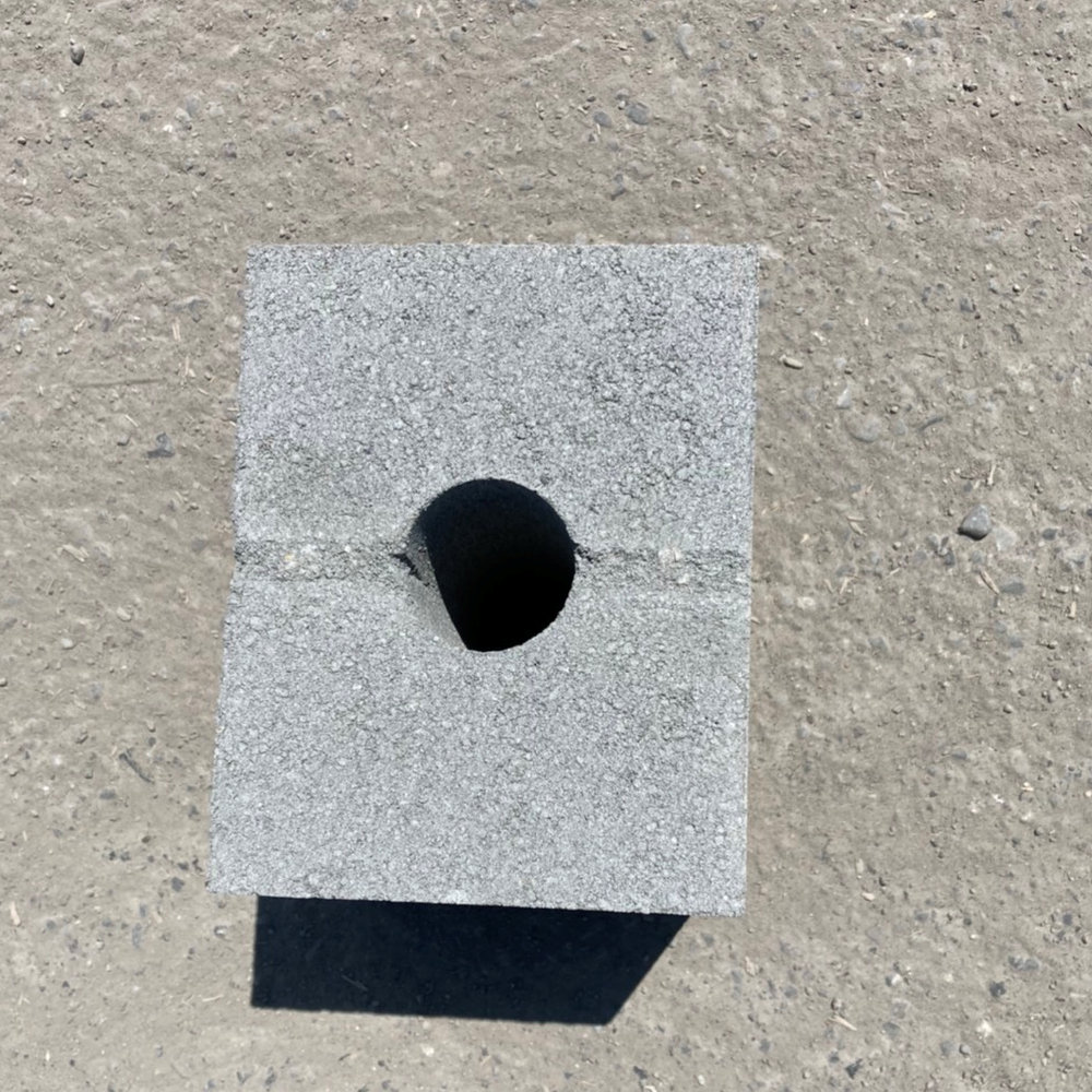 束石 沓石 基礎 支柱 台石 工事 作業 DIY ブロック ピンコロ - 1