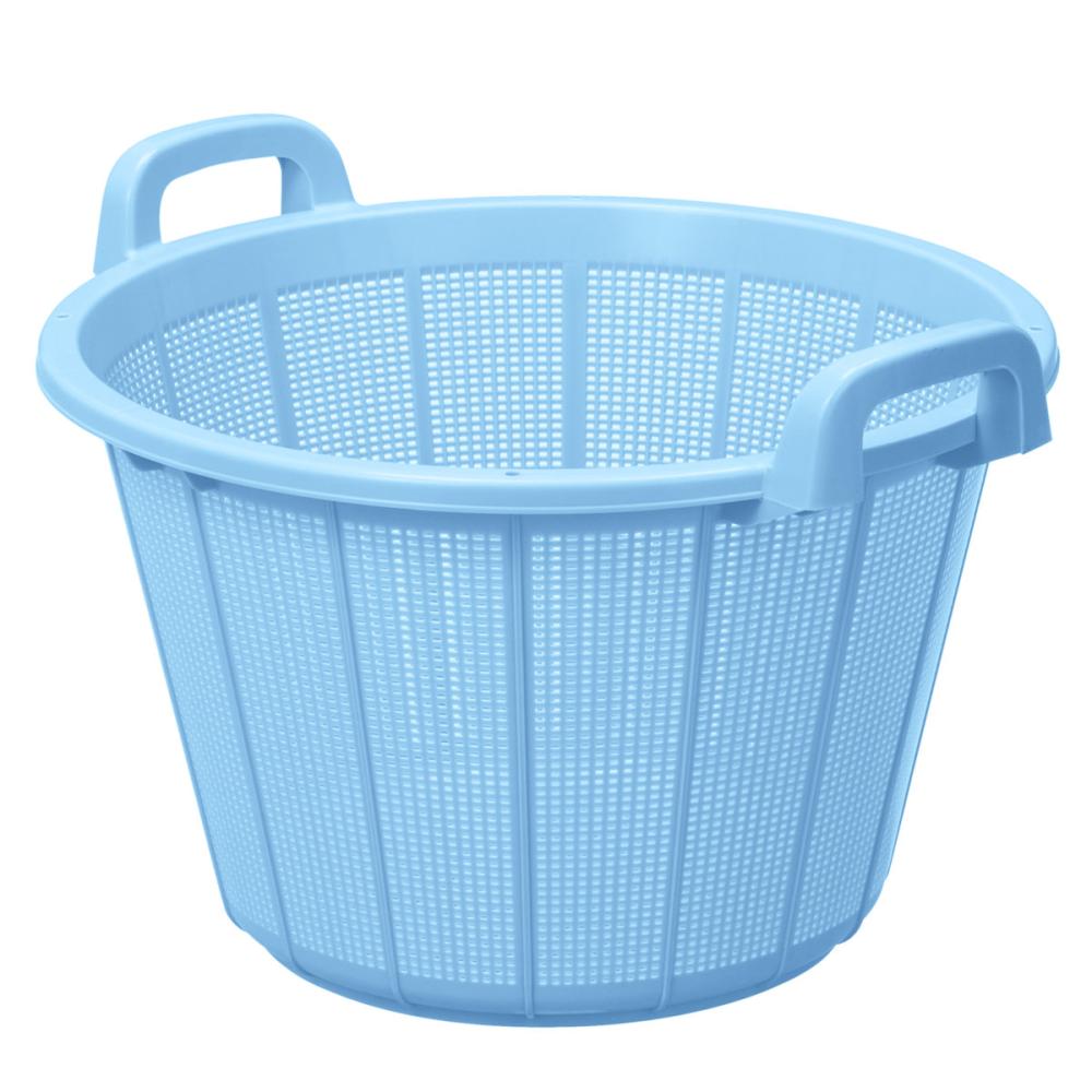 アシスト　カラー手付きざる　５５型　ブルー