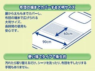 コメリセレクト　布団用おやすみ安心シーツ　６０×９０ｃｍ　１２枚入