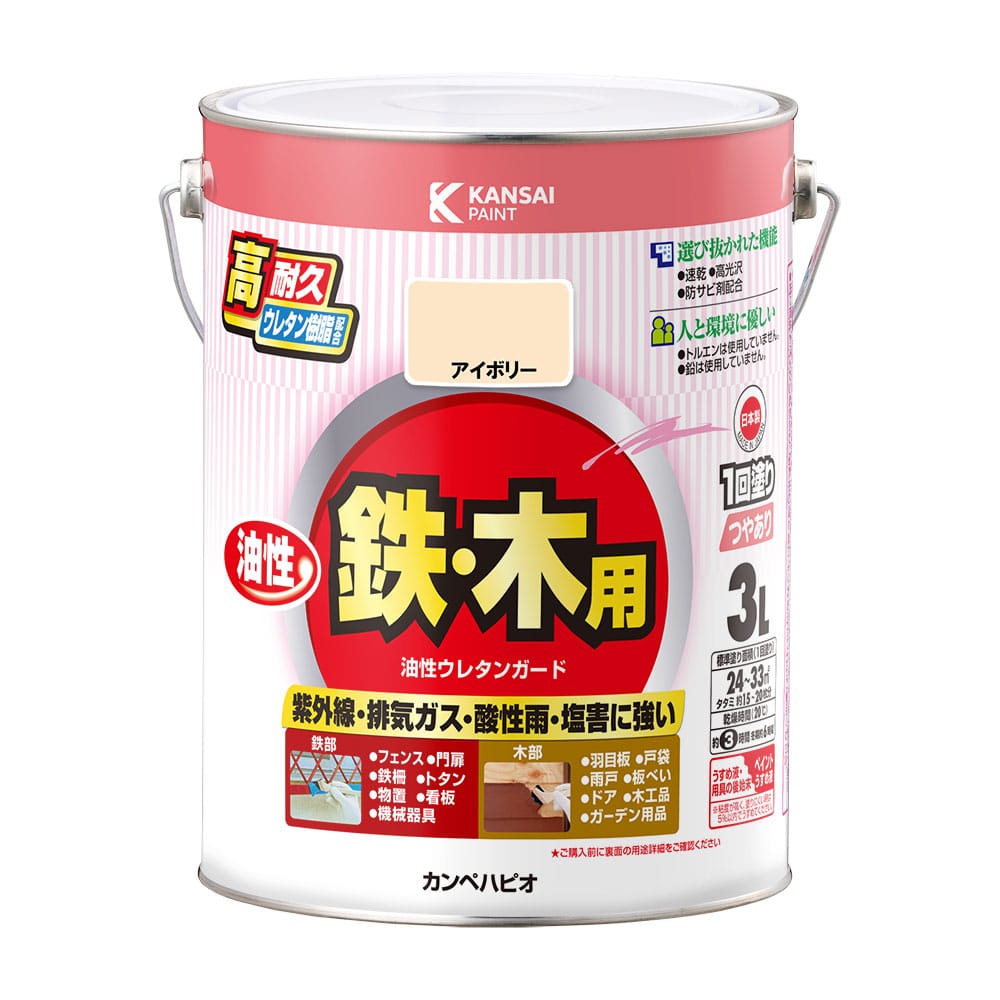 油性ウレタンガード　３Ｌ　アイボリー