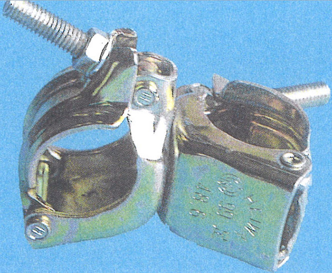 ４８．６クランプ　ドブめっき　自在