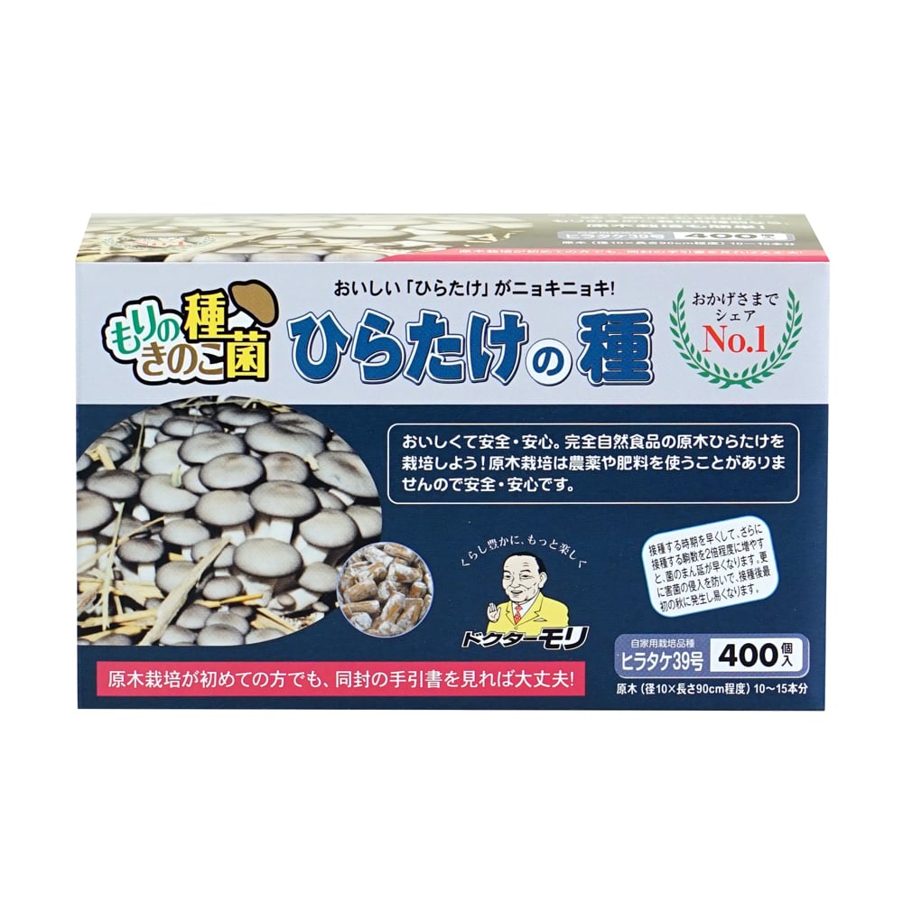 【キノコ予約】　ひらたけ種駒　３９号　４００Ｐ　【申込期限：２月２２日】