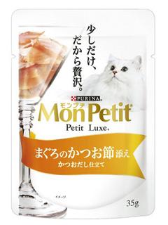 モンプチ　プチリュクスパウチ　まぐろのかつお節添え　３５ｇ