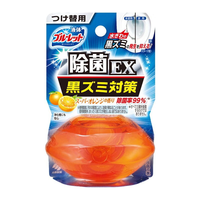 小林製薬　液体ブルーレット　除菌ＥＸ　スーパーオレンジの香り　つけ替用　７０ｍＬ