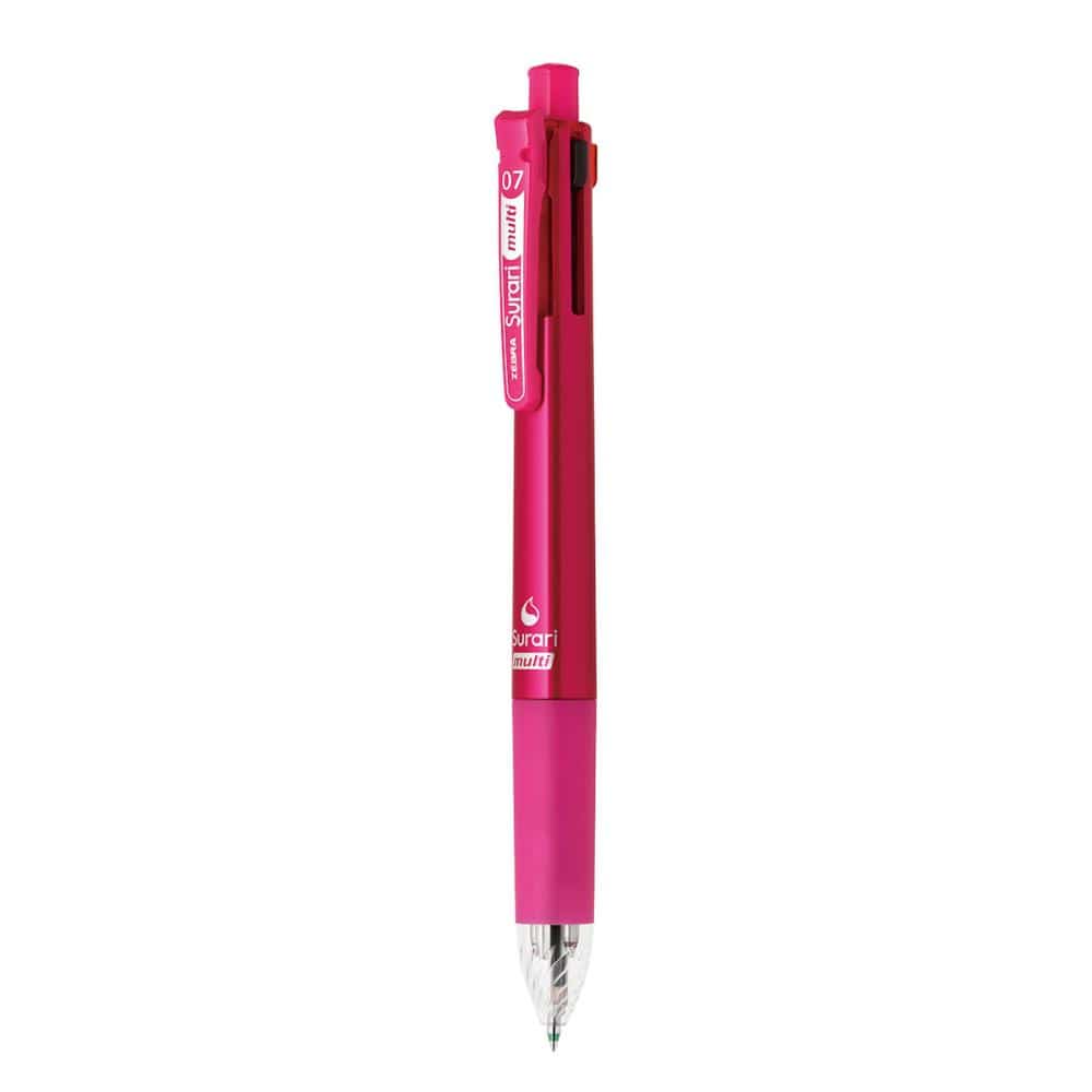 ゼブラ　スラリマルチ　４色エマルジョンボールペン０．７ｍｍ＋シャープ０．５ｍｍ　ピンク　Ｐ－Ｂ４ＳＡ１１－Ｐ