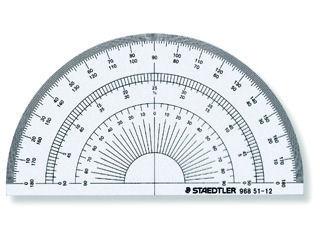 ステッドラー　半円分度器１２ｃｍ