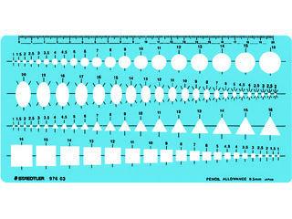 ステッドラー　組合せ定規　８２穴