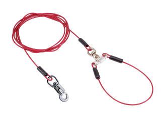 ペティオ タフギア ロングワイヤーチェーン 3.5mm レッド