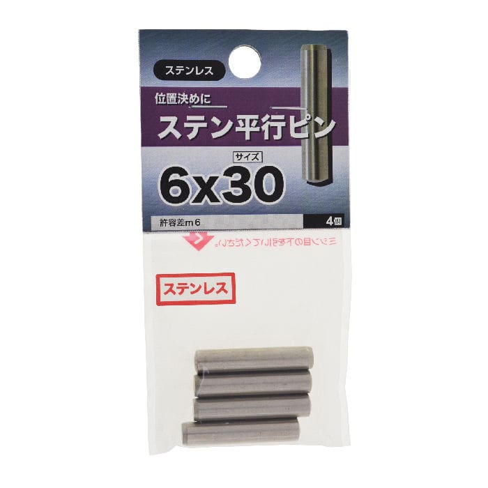 ステン 平行ピン 6×30