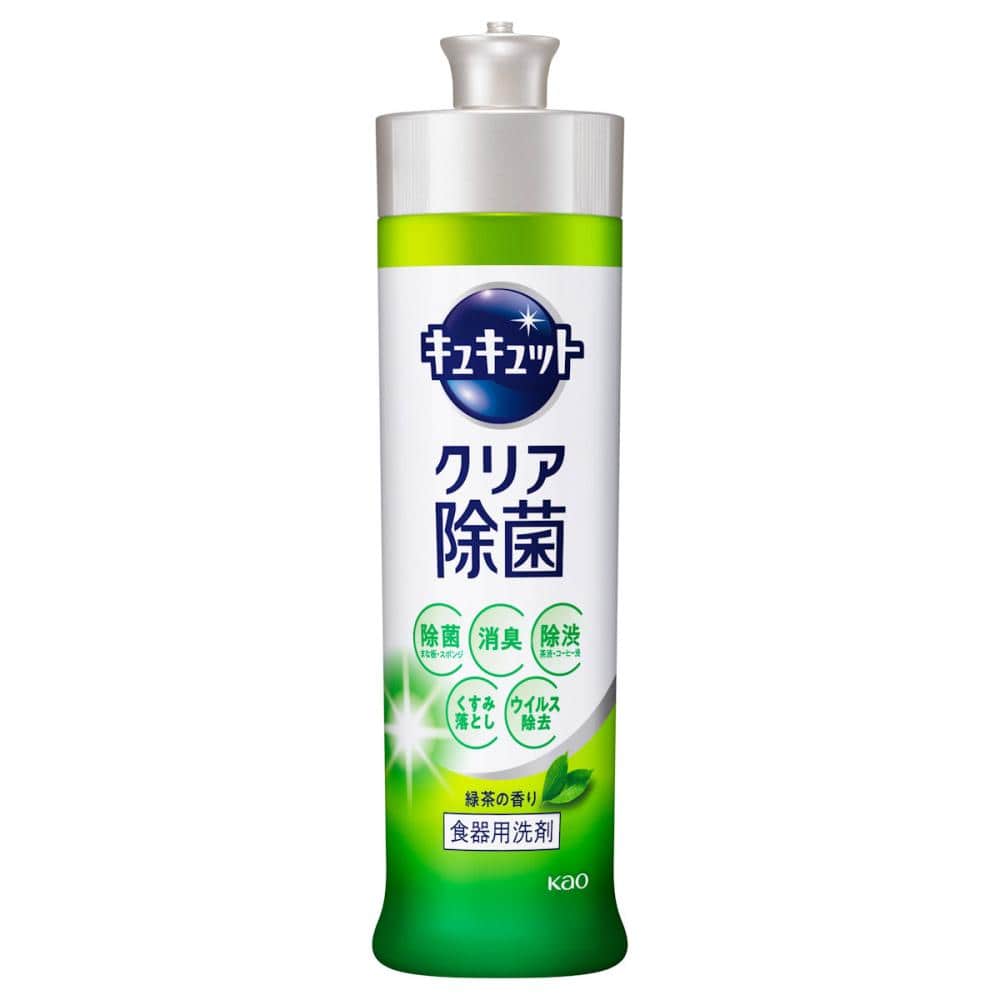 花王　キュキュット　クリア除菌　緑茶　本体　２４０ｍＬ