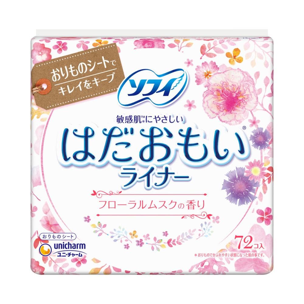 ユニチャーム ソフィ はだおもい ライナーフローラルムスク 72コ入